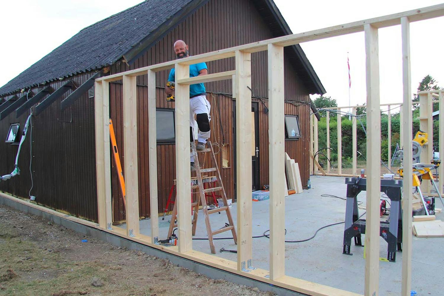 Tillbyggnad del 3: Stomme Tillbyggnad del 3: Stomme